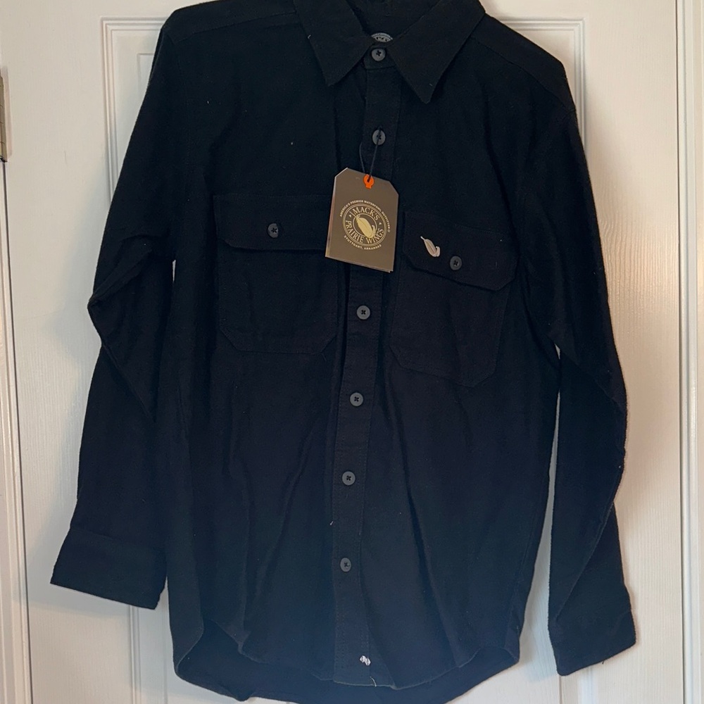 Men's Classic Black Shirt Jacket